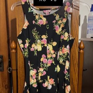 Black floral dress